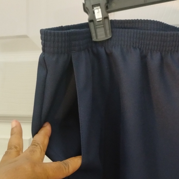 NWT Alfred Dunner Classic Navy Dress Pants Wide Width/Short - Picture 4 of 10